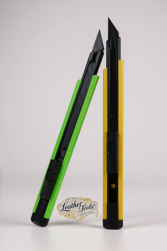 30 derece falçata ile köşe ve detay deri kesimi