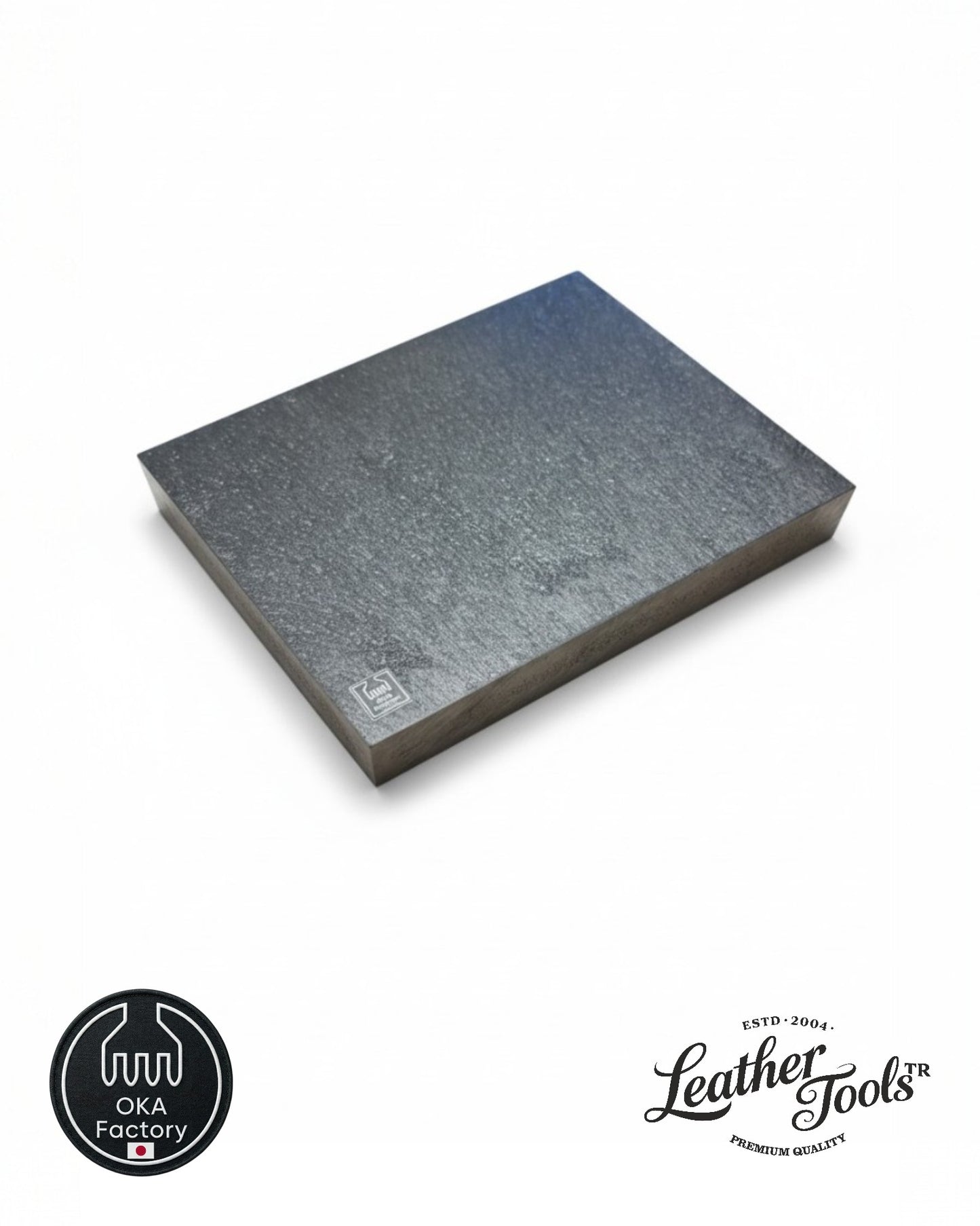 LeatherToolsTR OKA Factory 30mm ekstra kalın ahşap desenli profesyonel deri kesim ve delme takozu (M boy).