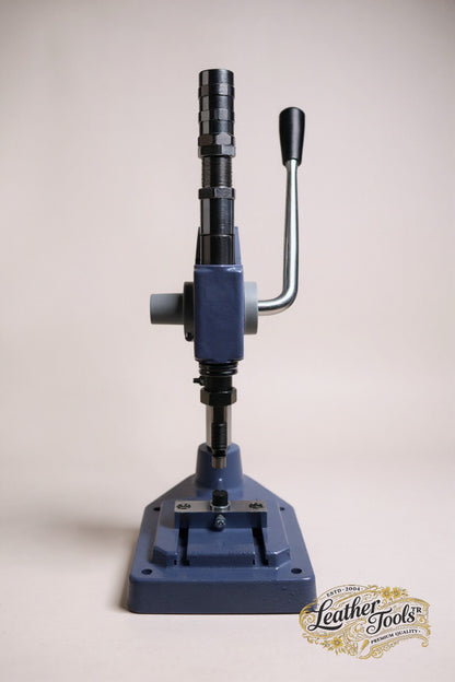 Deri el işleri için darbeli tulumba pres el presi ön görünüm