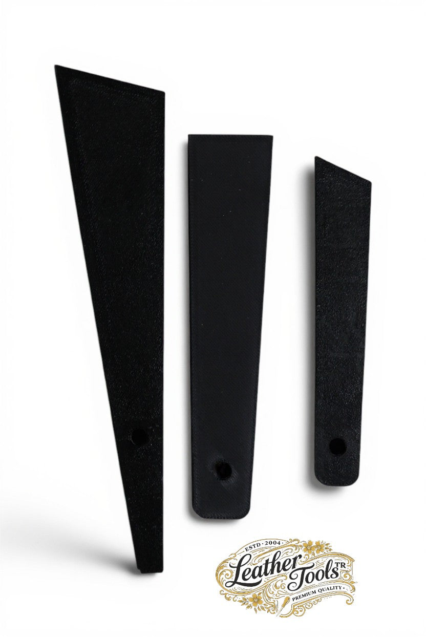 Esnek yapıştırıcı sürme spatulası 3 boy set deri işçiliği için