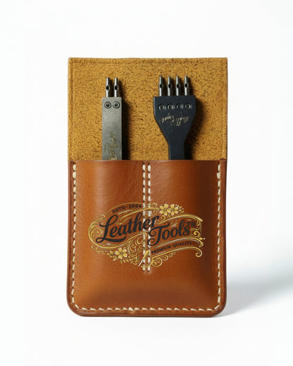 Çatal zımba seti 2-4 diş 4mm deri delme zımbası ön görünüm