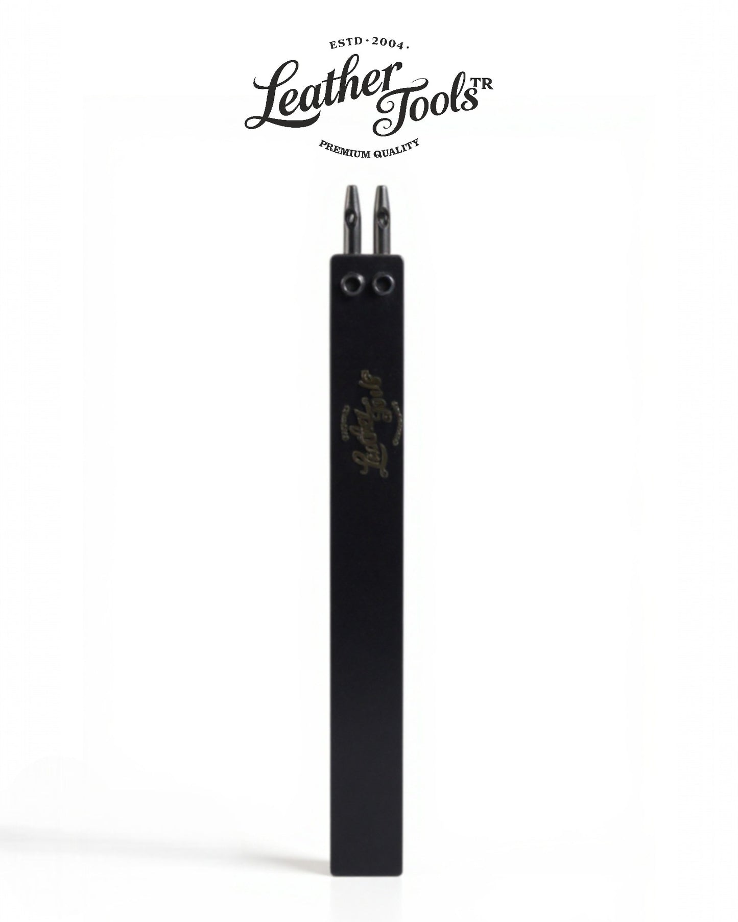 Çatal zımba 2 diş 4 mm deri dikiş deliği açma zımbası deri el aleti