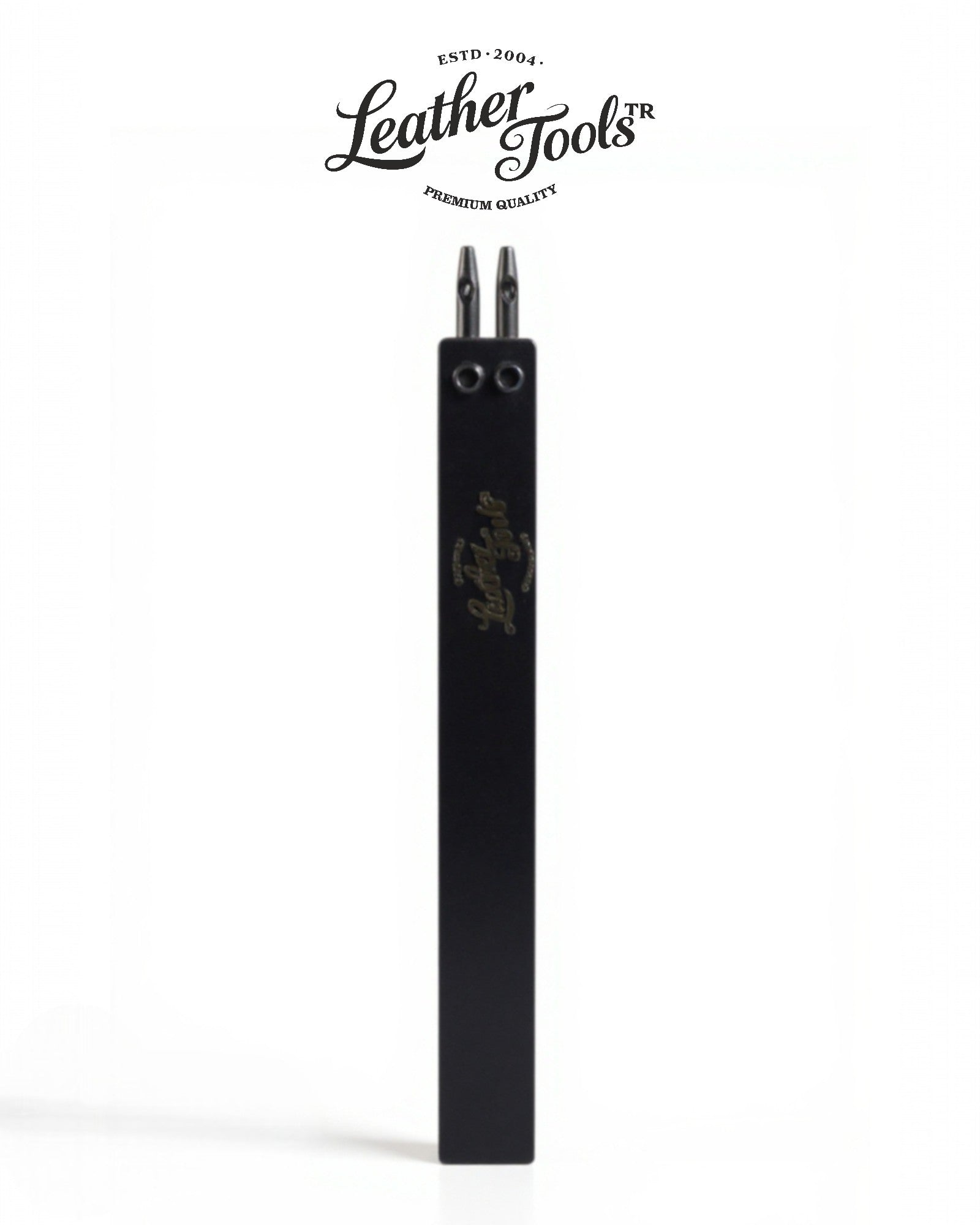 Çatal zımba 2 diş 4 mm deri dikiş deliği açma zımbası deri el aleti