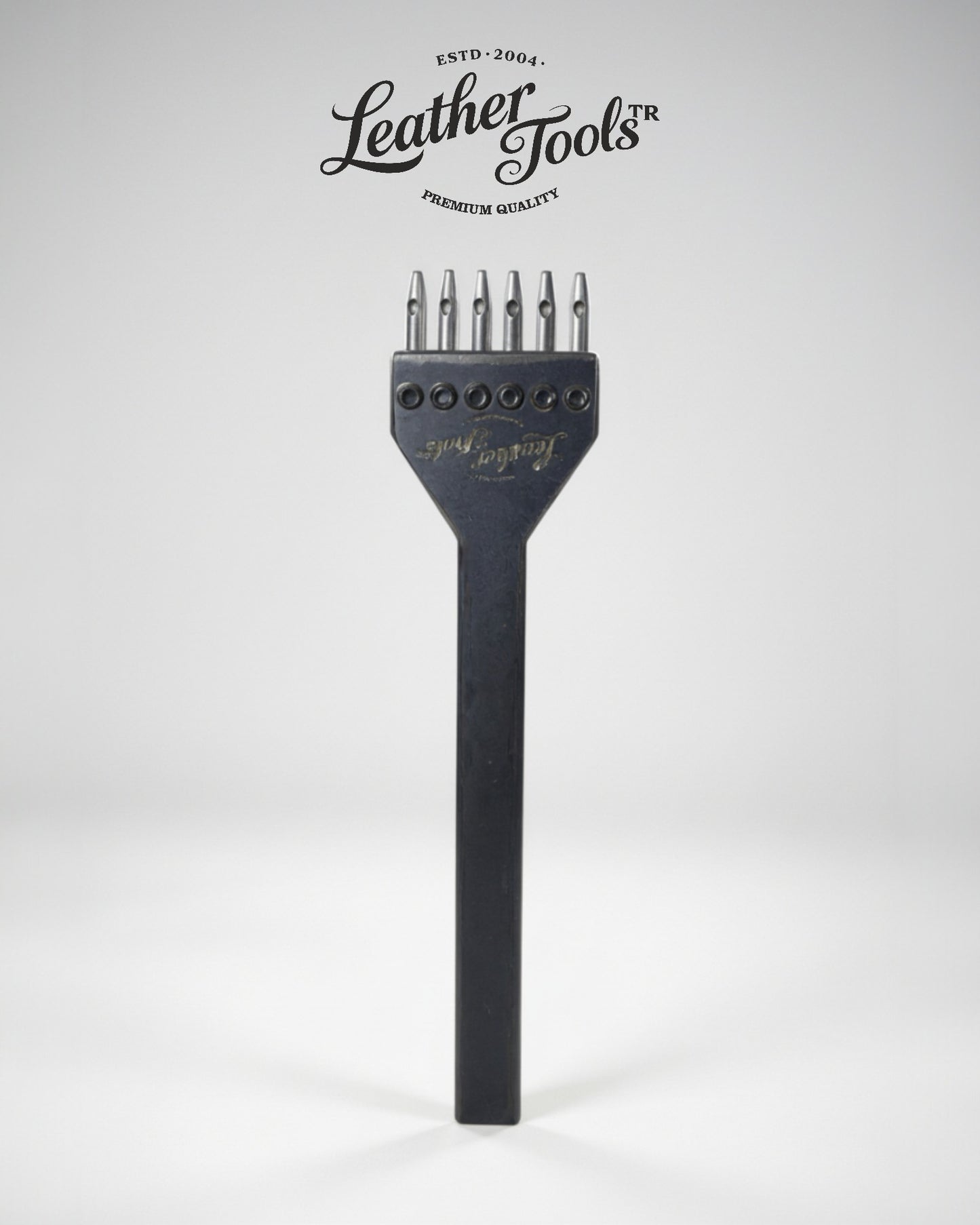 Çatal zımba 6 diş 4mm profesyonel deri el aleti zımbası