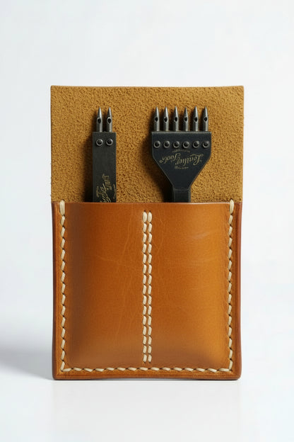 Çatal zımba seti 2li ve 6lı 5mm aralıklı deri el aleti