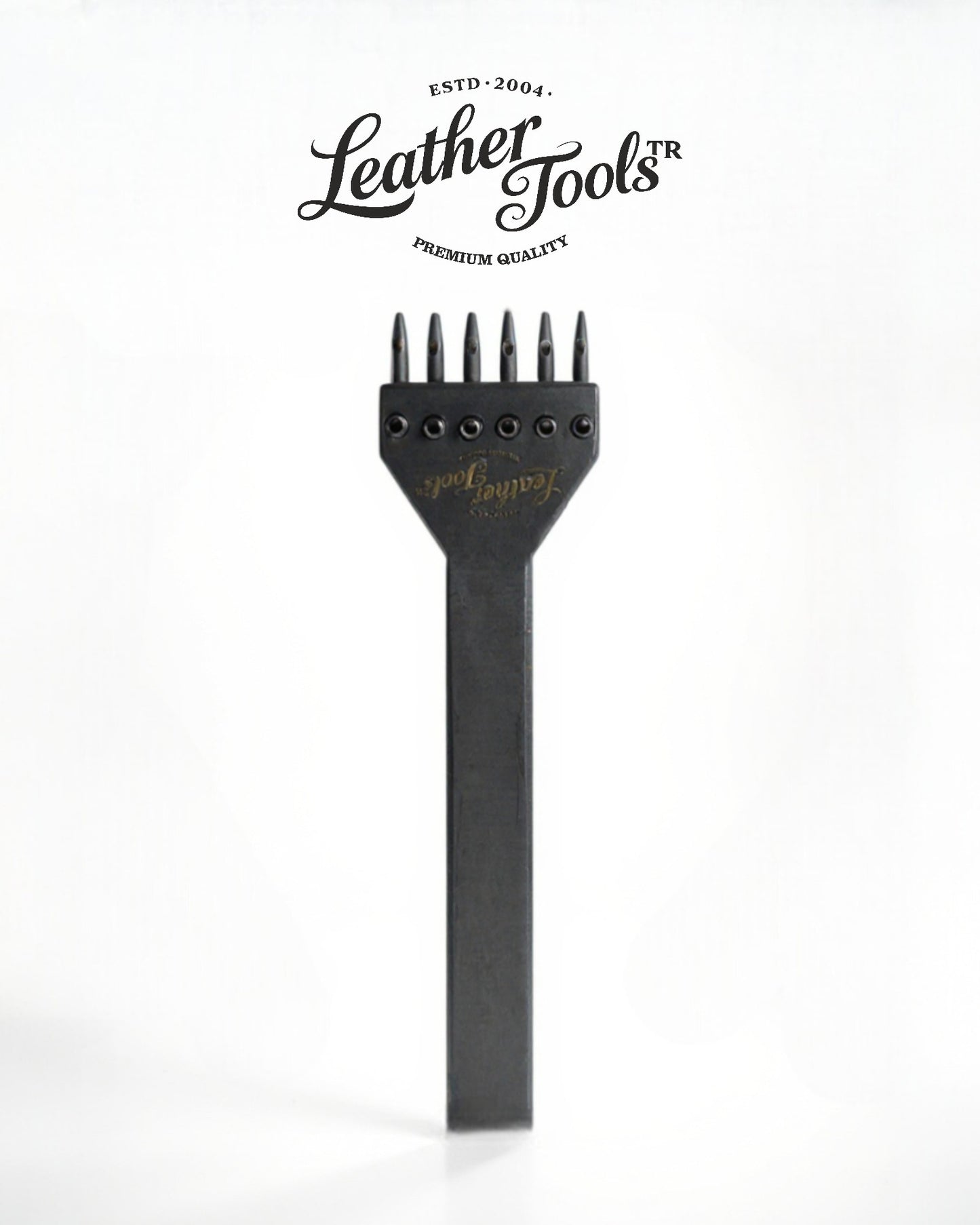 Deri dikiş deliği açma zımbası 6 dişli 5mm aralıklı deri el aleti LeatherToolsTR