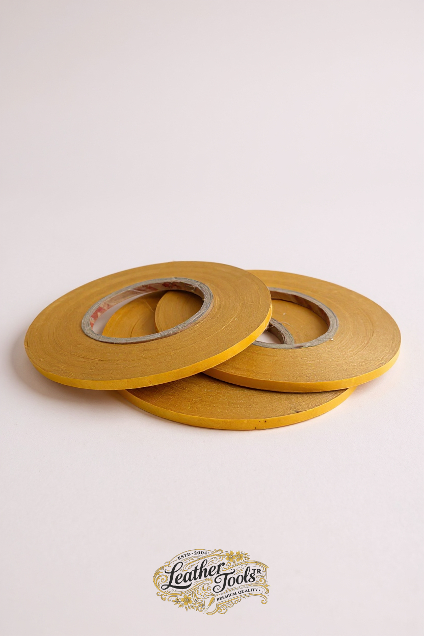 Deri için çift taraflı bant 3 mm ince ve hassas sabitleme