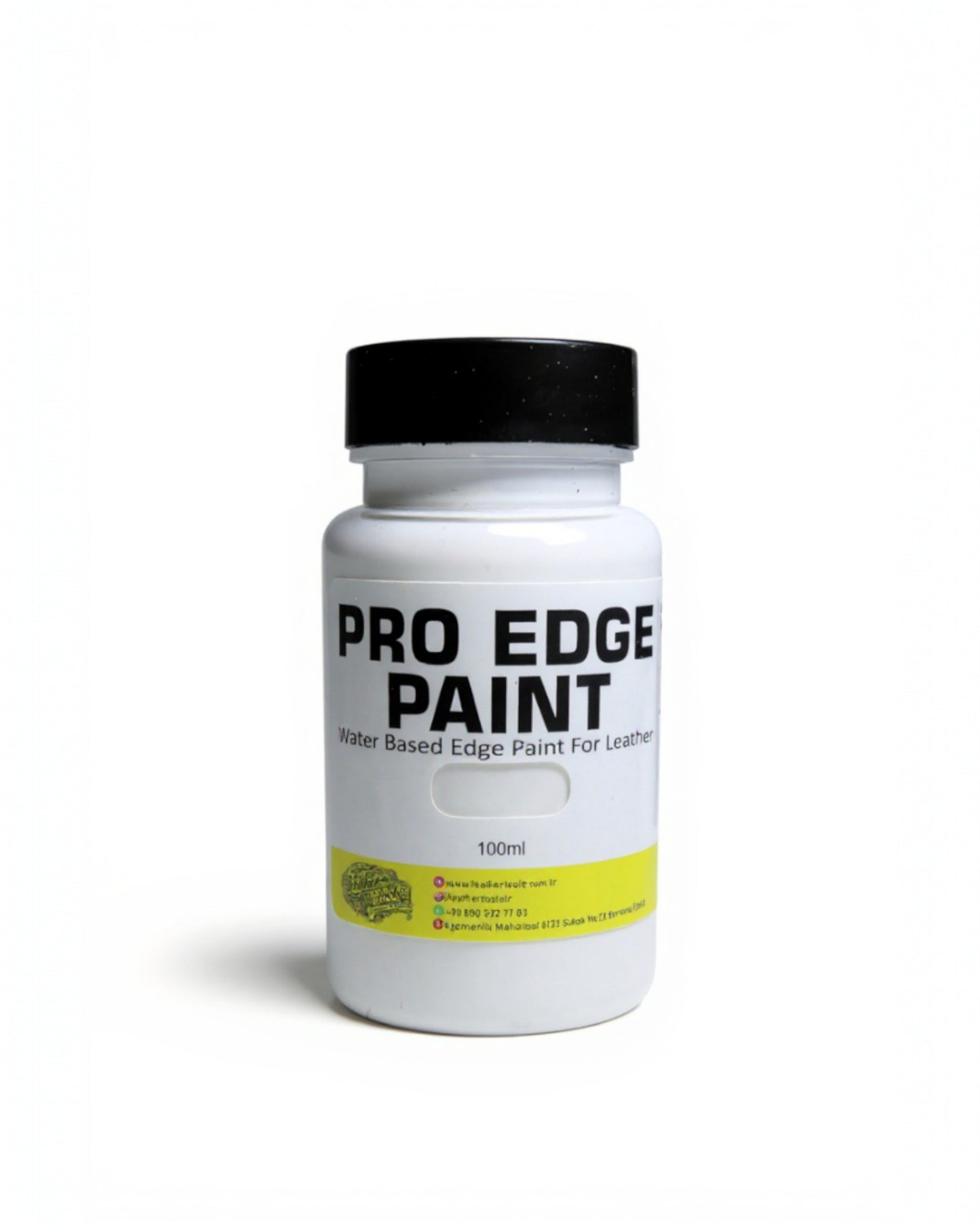 Beyaz su bazlı deri kenar boyası 100 ml – temiz ve pürüzsüz kenar bitirme
