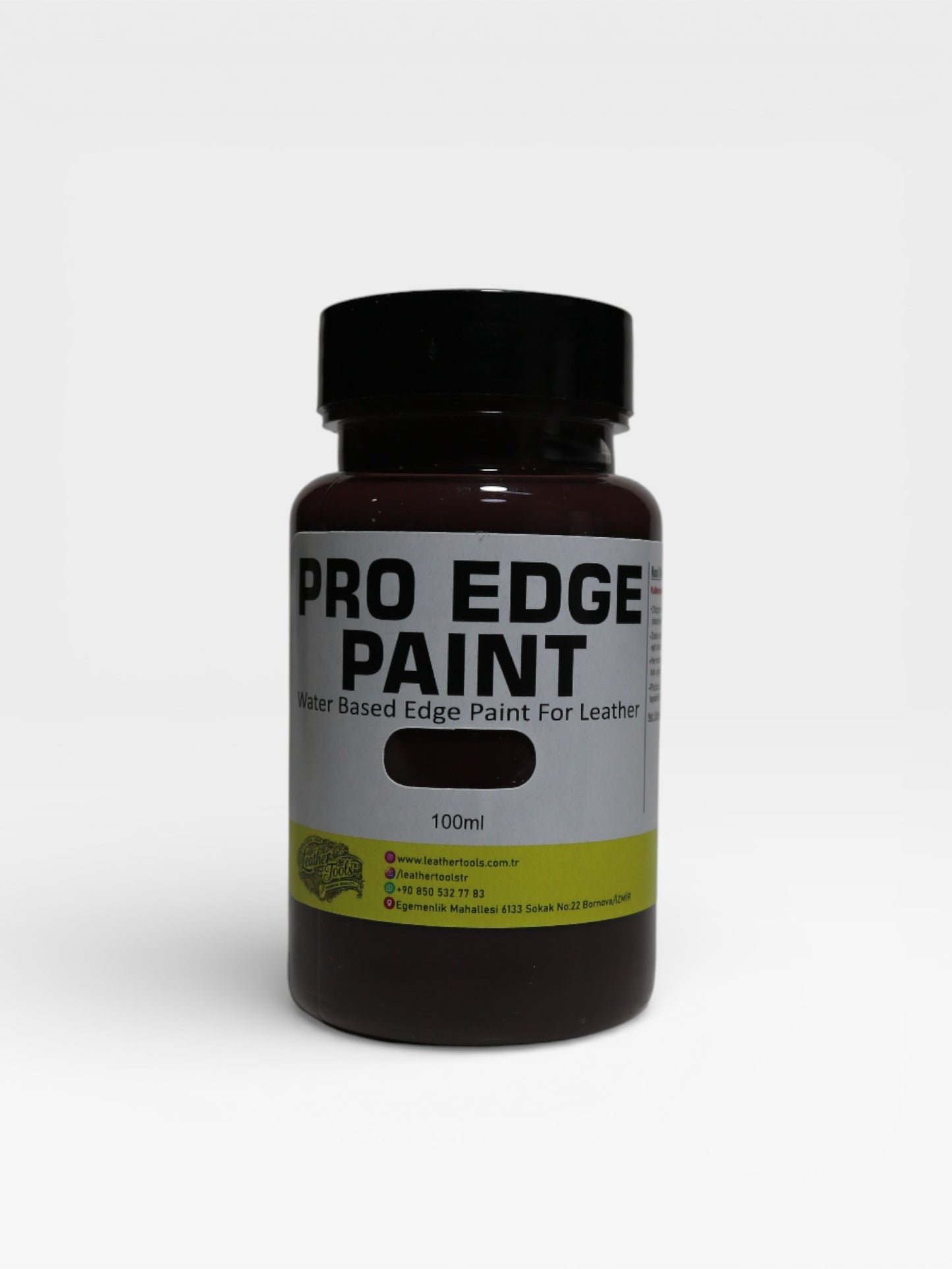Kahverengi deri kenar boyası 100 ml – pürüzsüz ve dayanıklı kenar bitişi