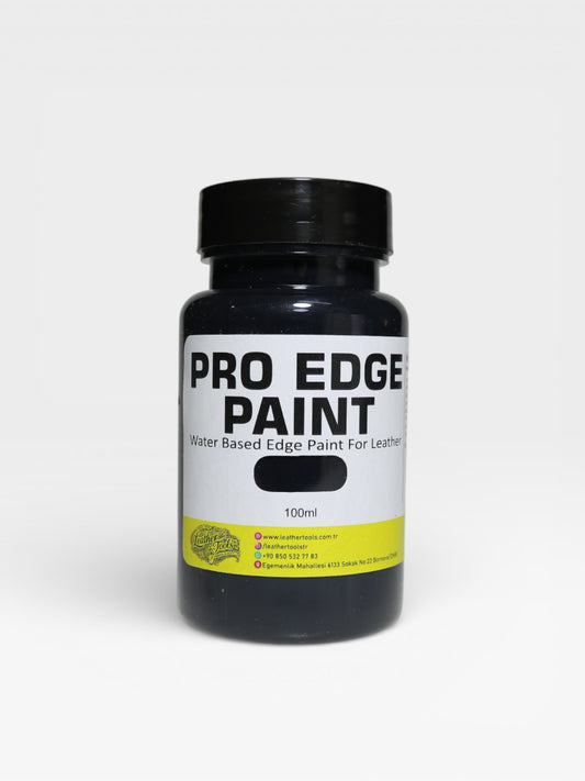 Siyah su bazlı deri kenar boyası 100 ml – klasik ve net kenar bitirme