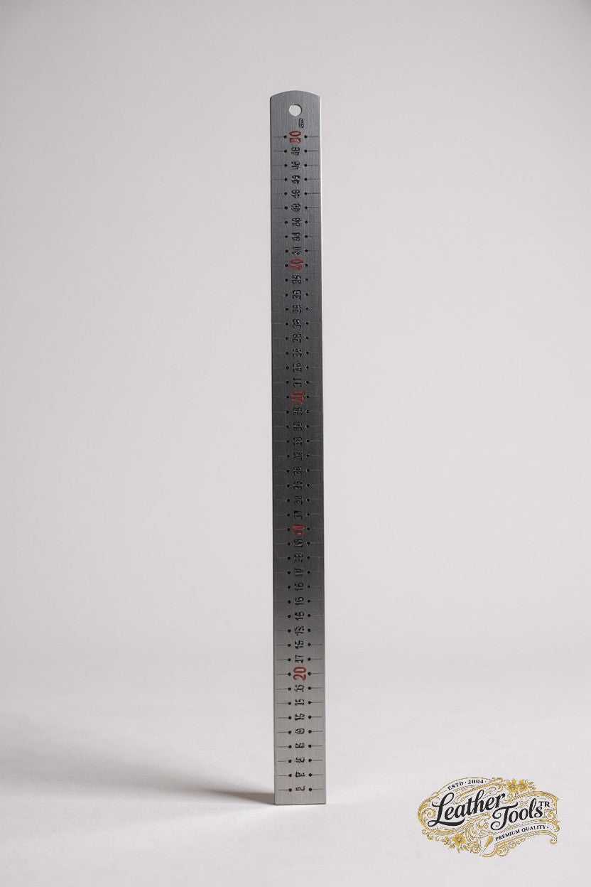 50 cm kalın çelik cetvel dik çekim uzun ve düz kesimler için