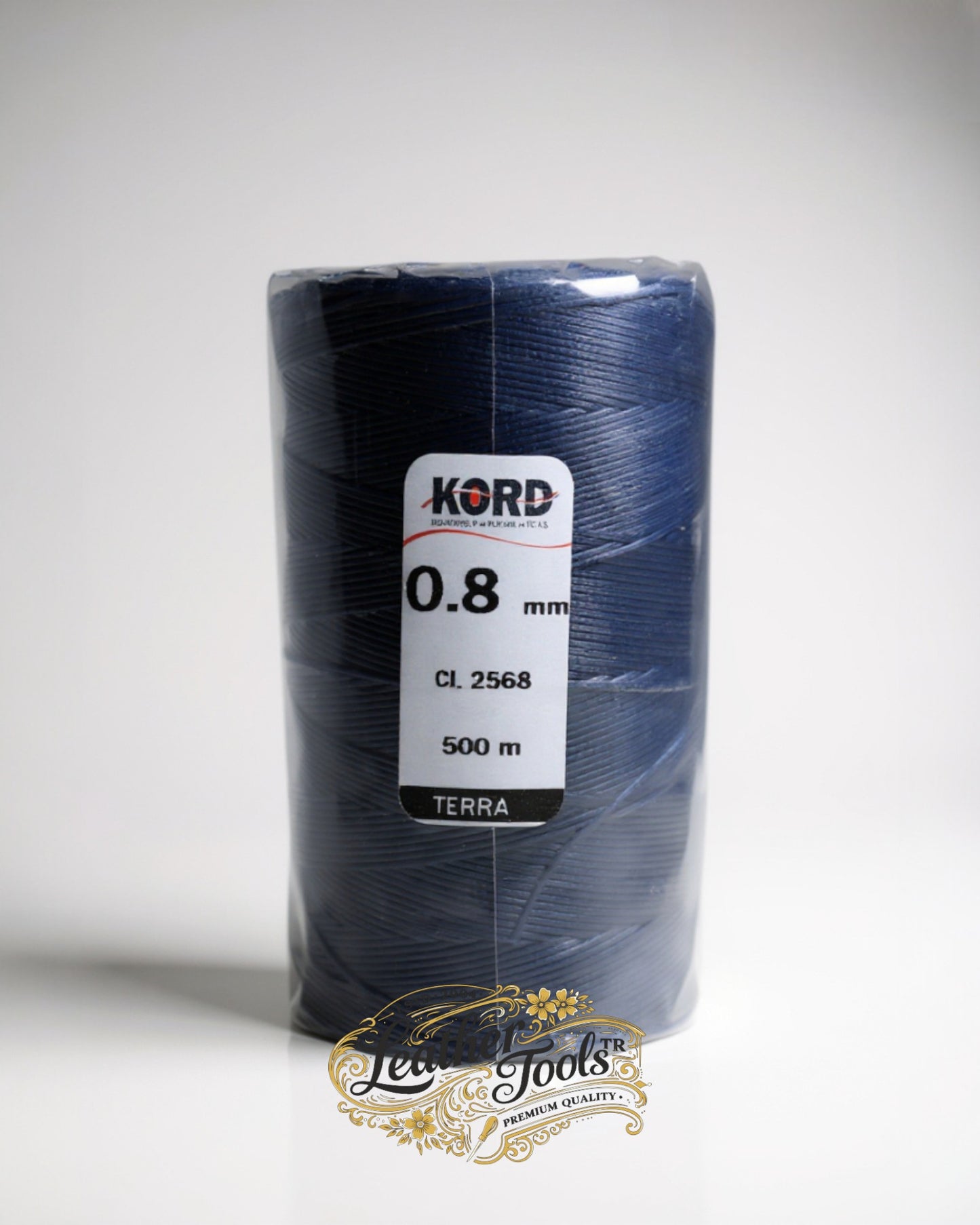 KORD TERRA 0.8 mm mumlu saraç ipi beyaz – leathercraft dikiş ipi