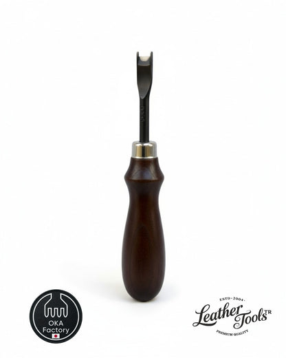 LeatherToolsTR OKA Factory 8mm Japon çeliği deri inceltme aleti ve kenar tıraşlama bıçağı (French Edger).
