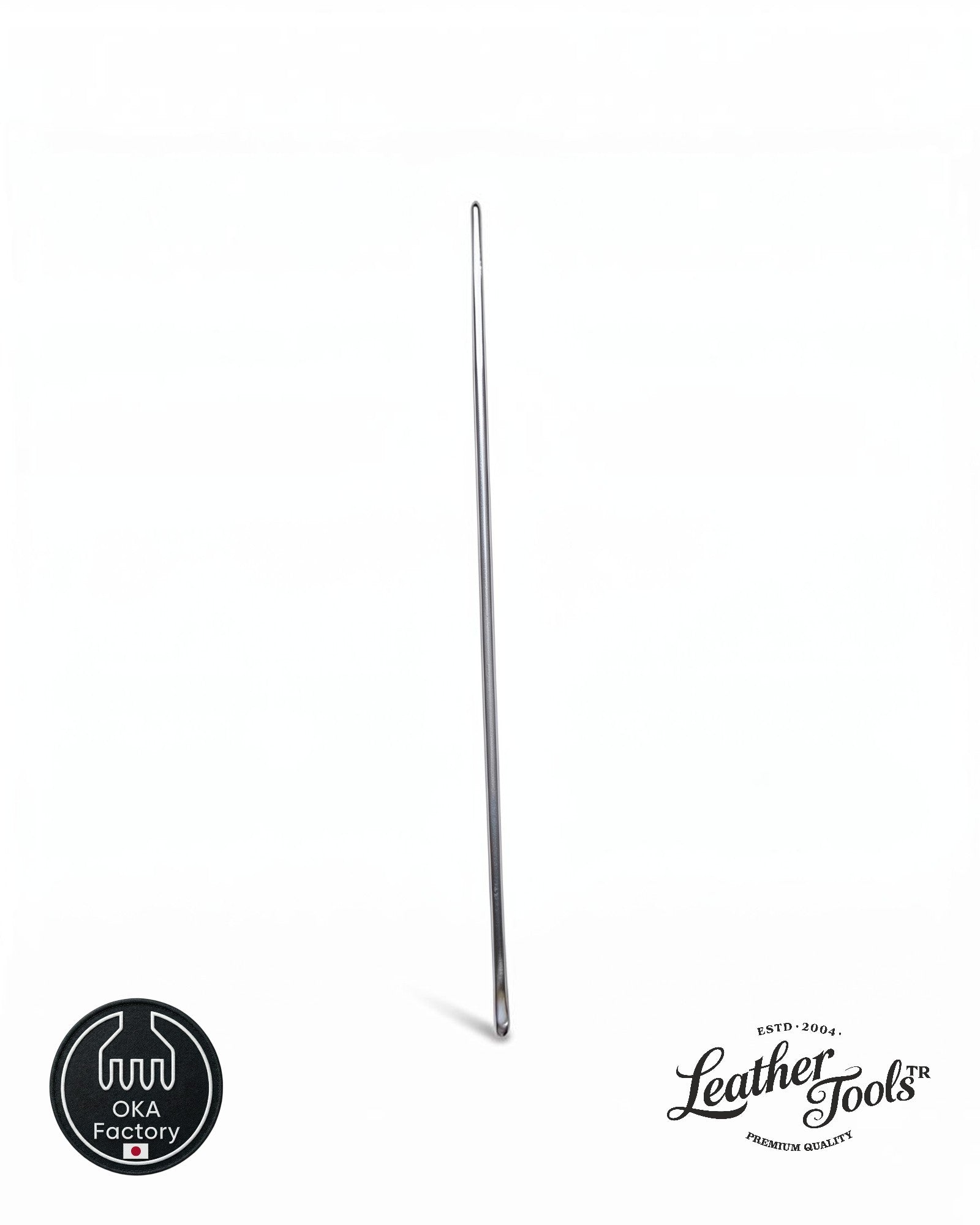 OKA Factory özel temperlenmiş bilye uçlu profesyonel deri el dikiş iğnesi (Harness Needle)