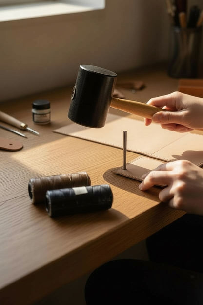 Plastik tokmak ile zımba kullanımı