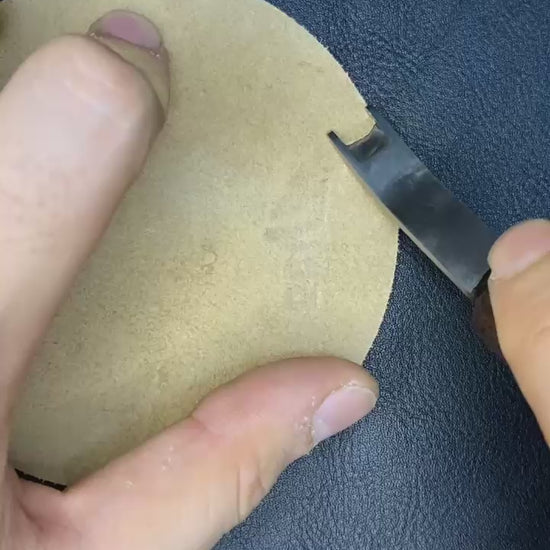 Skiving knife ile kat yerlerinde pürüzsüz deri inceltme