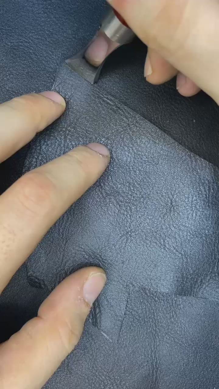 İz maat uygulaması ile premium görünümlü deri kenarı