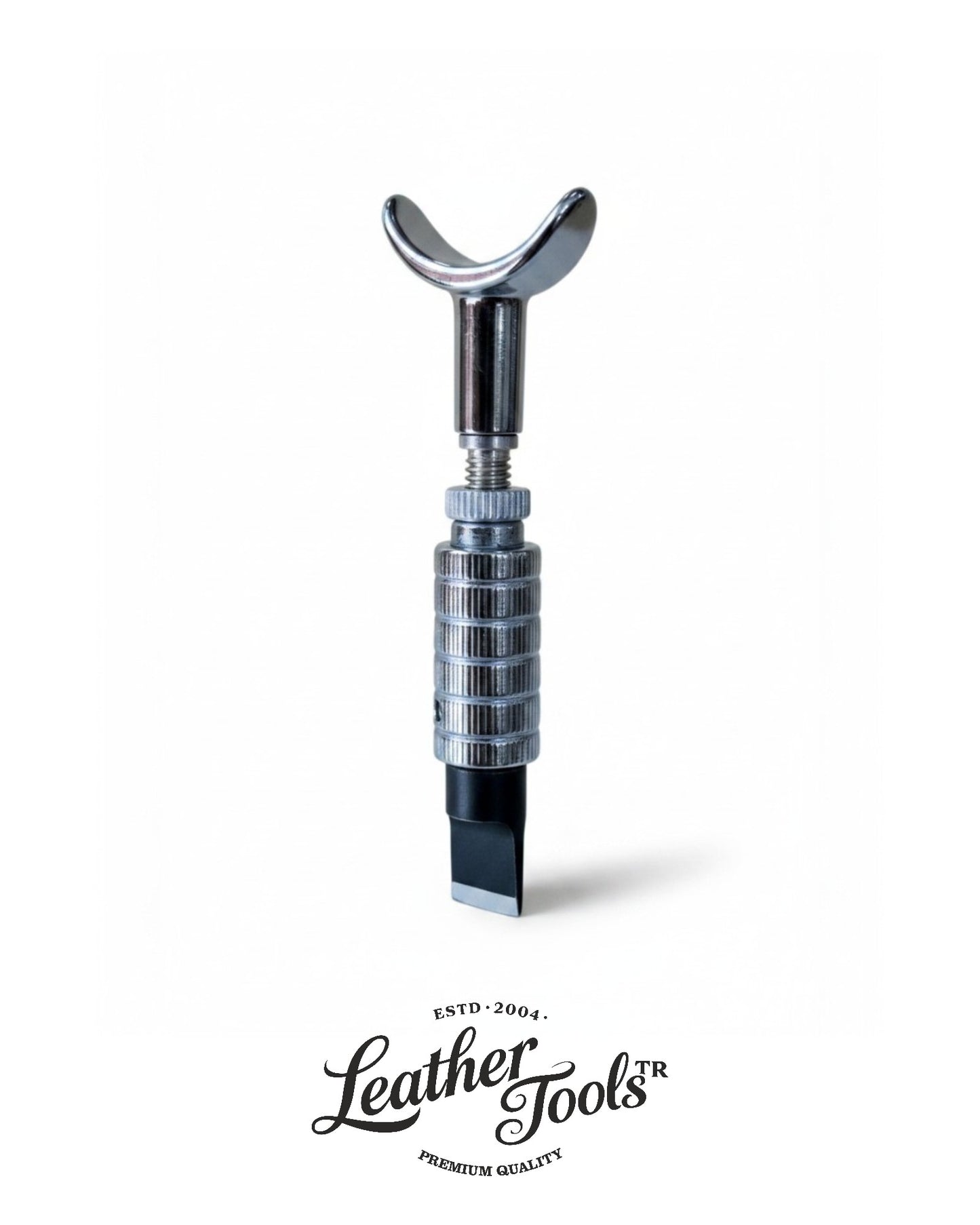 LeatherToolsTR yüksekliği ayarlanabilir çelik deri desen ve oyma bıçağı (swivel knife).
